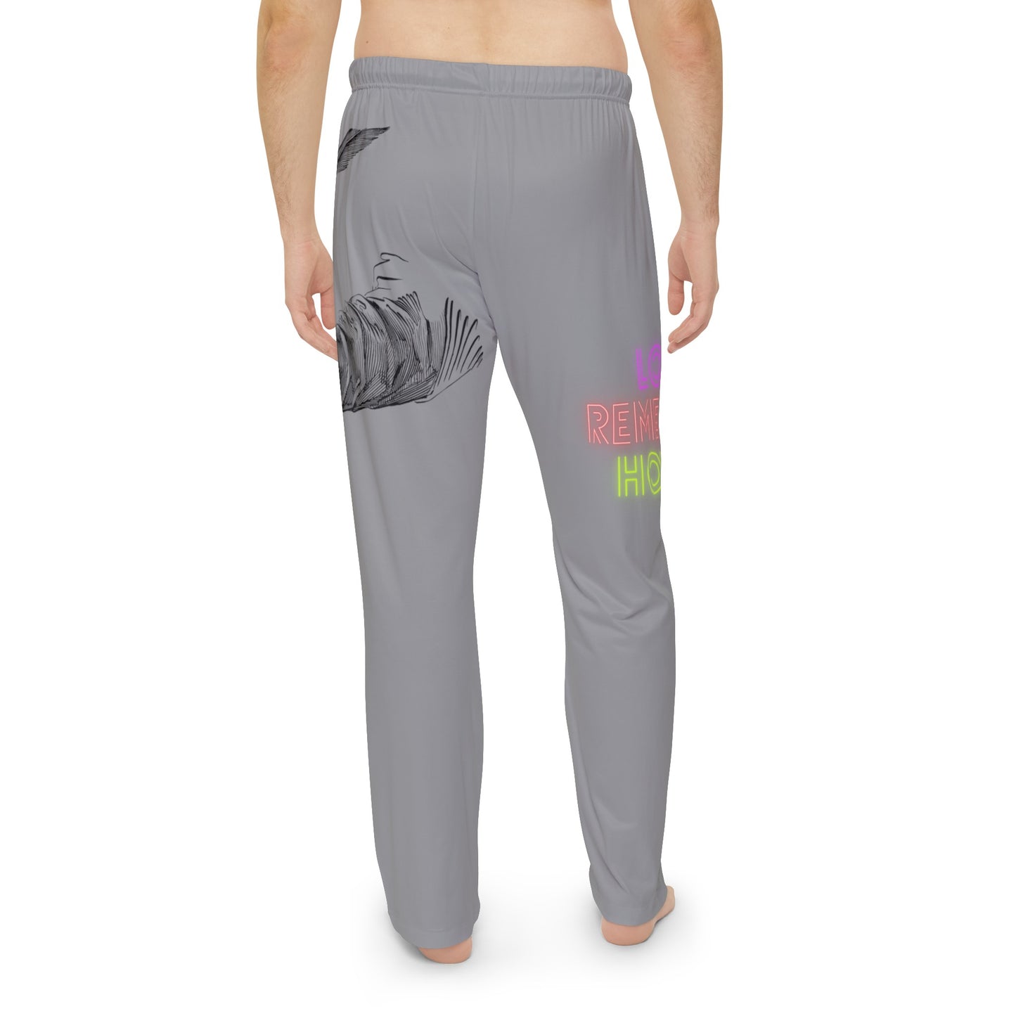 Men's Pajama Pants: Writing Grey