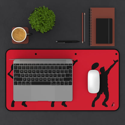 Desk Mat: Tennis Dark Red