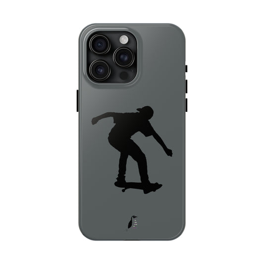 Tough Phone Cases (for iPhones): Skateboarding Dark Grey