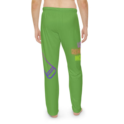 Men's Pajama Pants: Music Green