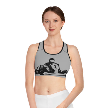 Sports Bra: Racing Lite Grey