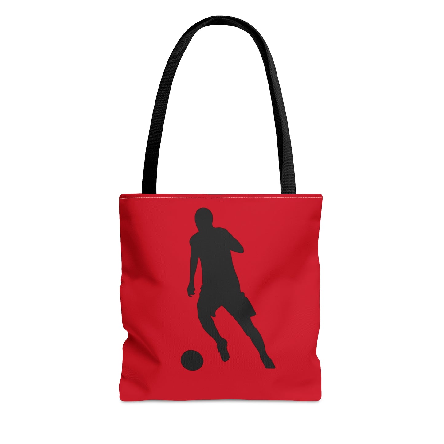 Tote Bag: Soccer Dark Red