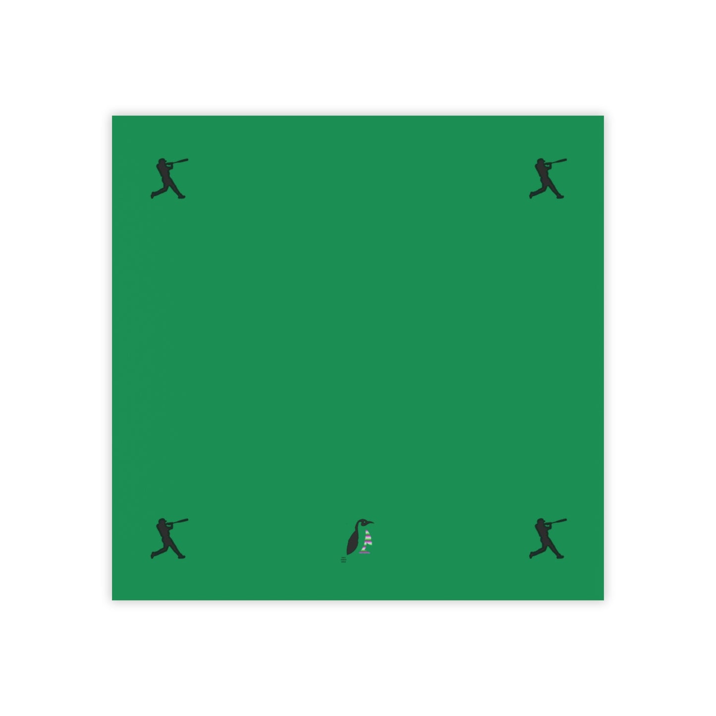 Post-it® Note Pads: Baseball Dark Green