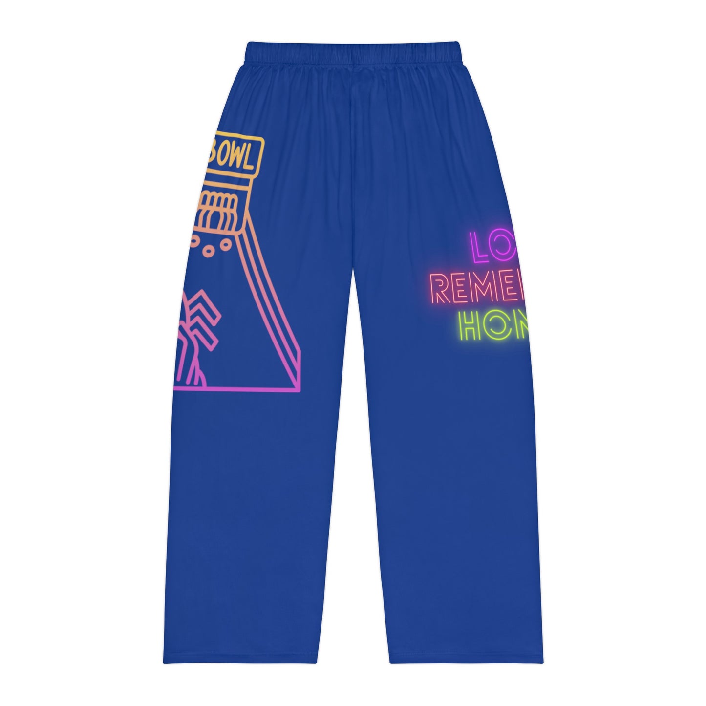 Men's Pajama Pants: Bowling Dark Blue