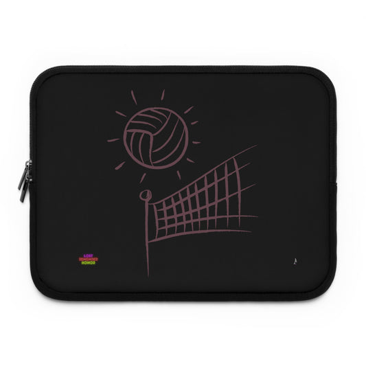 Laptop Sleeve: Volleyball Black