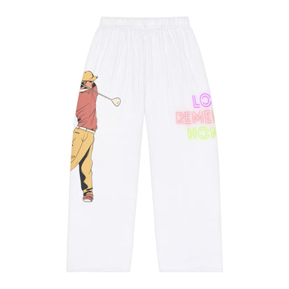 Men's Pajama Pants: Golf White