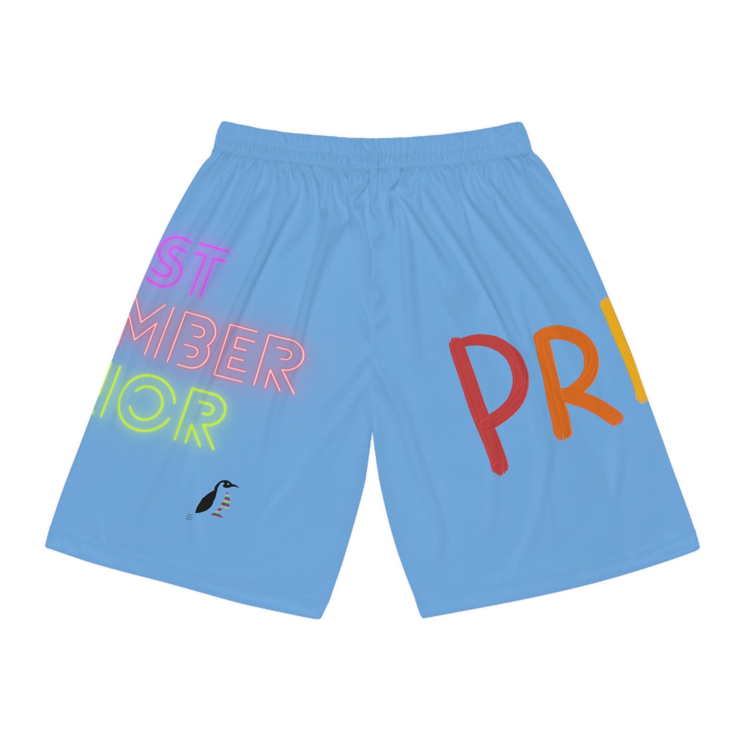 Basketball Shorts: LGBTQ Pride Lite Blue