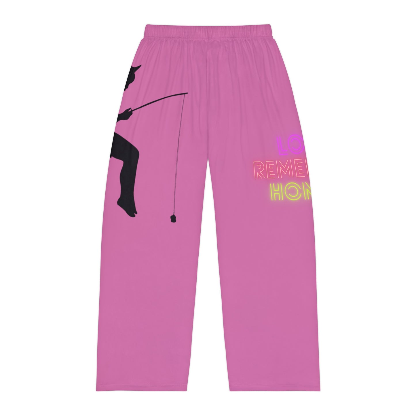 Men's Pajama Pants: Fishing Lite Pink