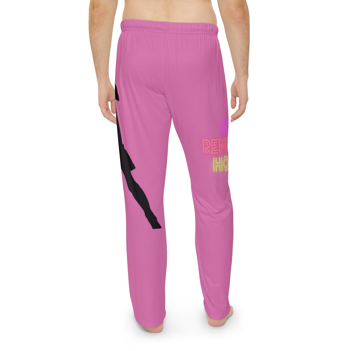 Men's Pajama Pants: Soccer Lite Pink