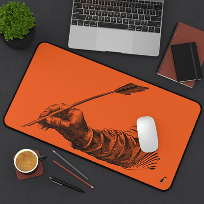 Desk Mat: Writing Orange