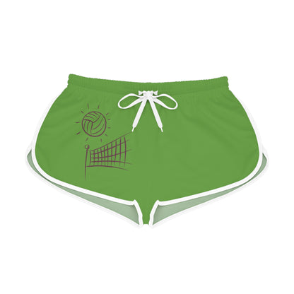 Women's Relaxed Shorts: Volleyball Green