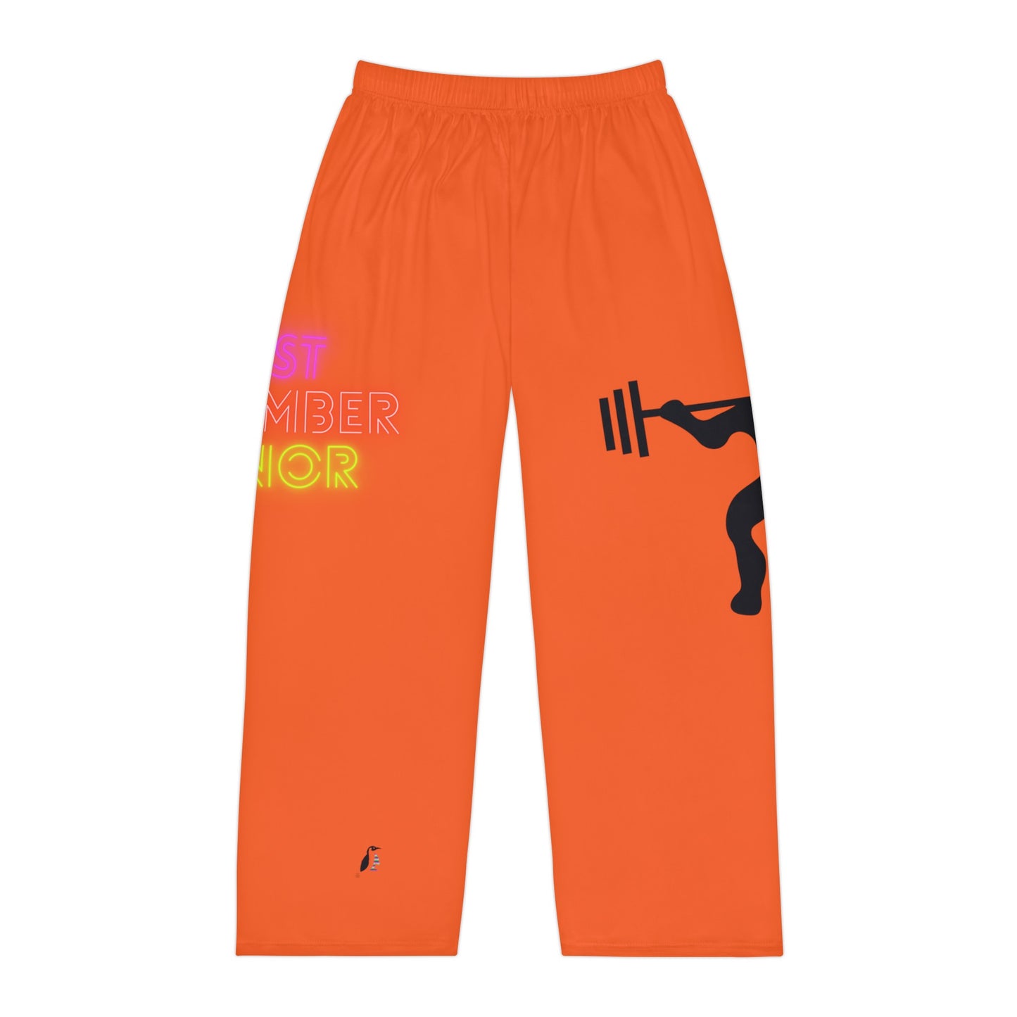 Men's Pajama Pants: Weightlifting Orange