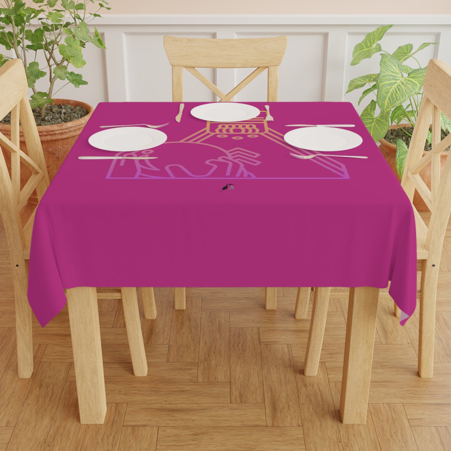 Tablecloth: Bowling Pink