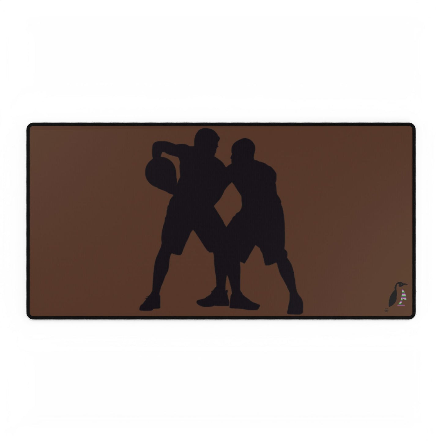 Desk Mats: Basketball Brown