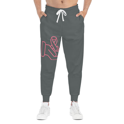 Athletic Joggers: Fight Cancer Dark Grey