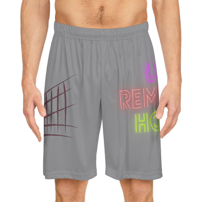 Basketball Shorts: Volleyball Grey