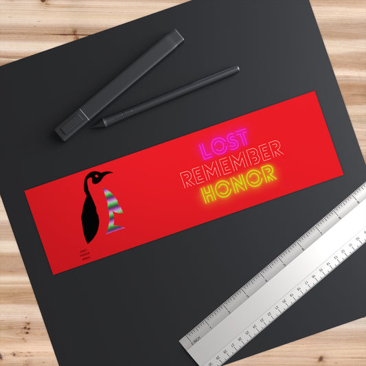 Bumper Stickers: Crazy Penguin World Logo Red