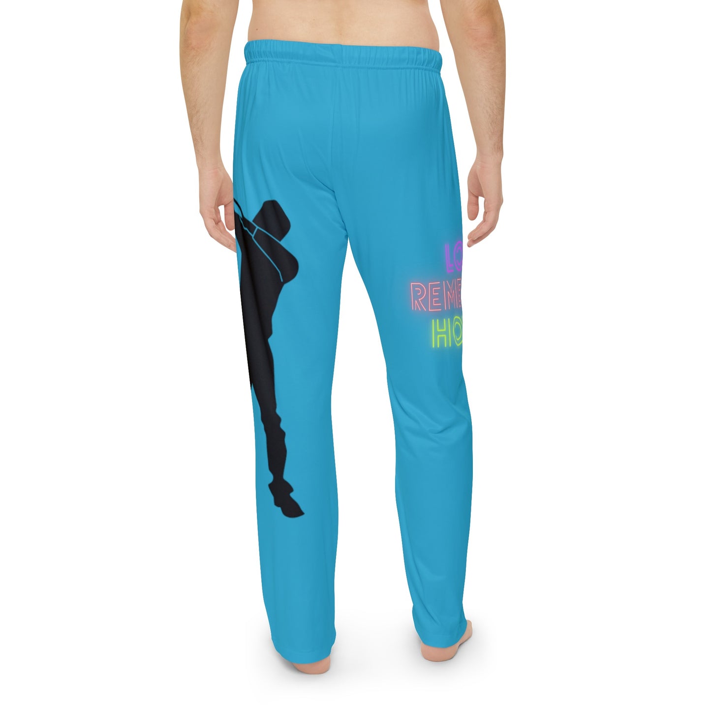 Men's Pajama Pants: Dance Turquoise