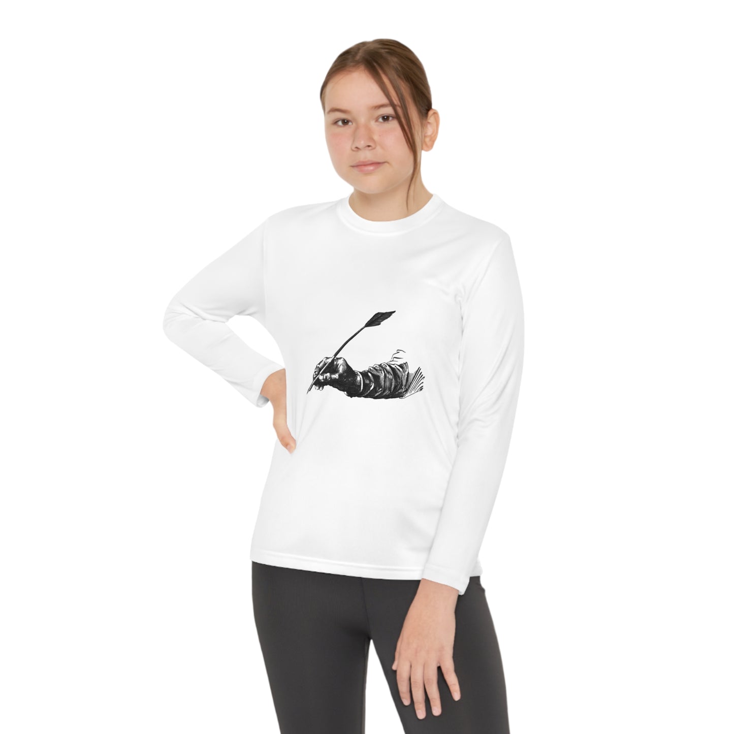 Youth Long Sleeve Competitor Tee: Writing