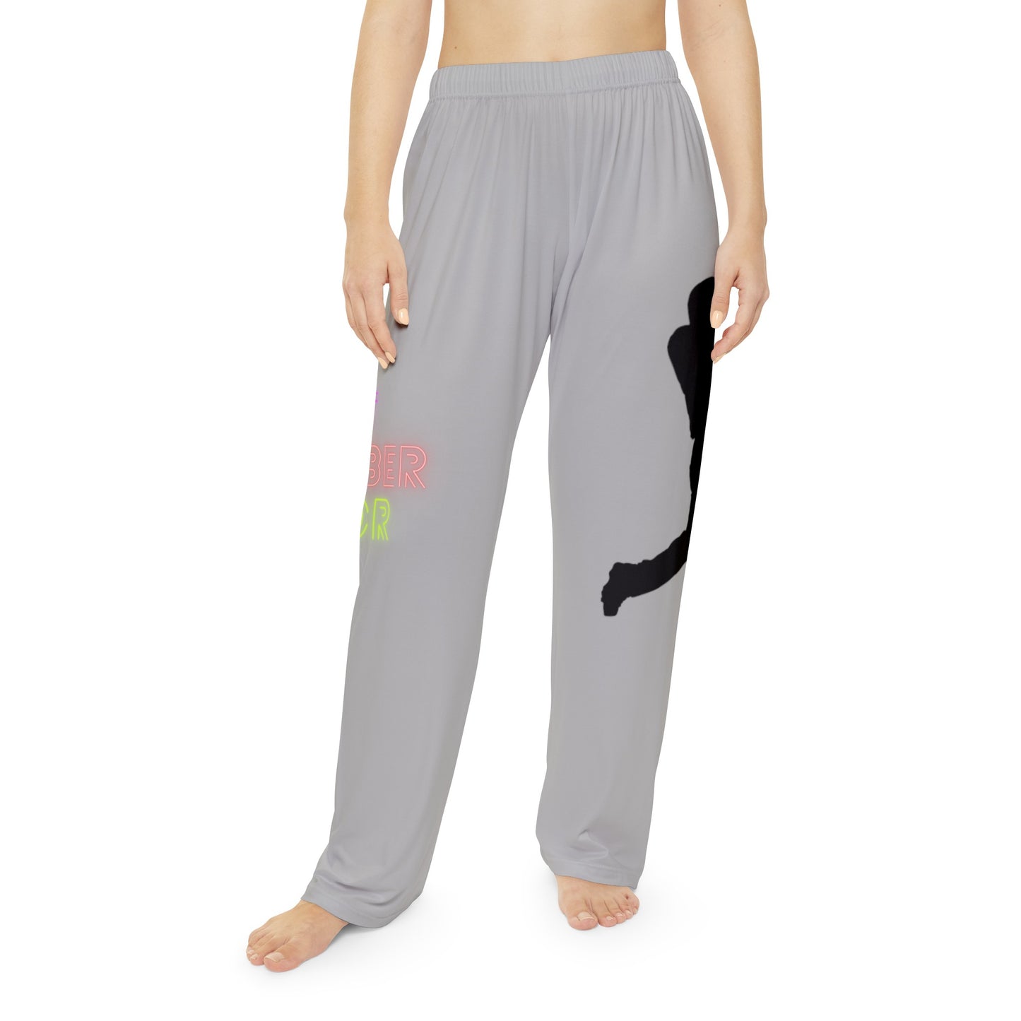 Women's Pajama Pants: Baseball Lite Grey