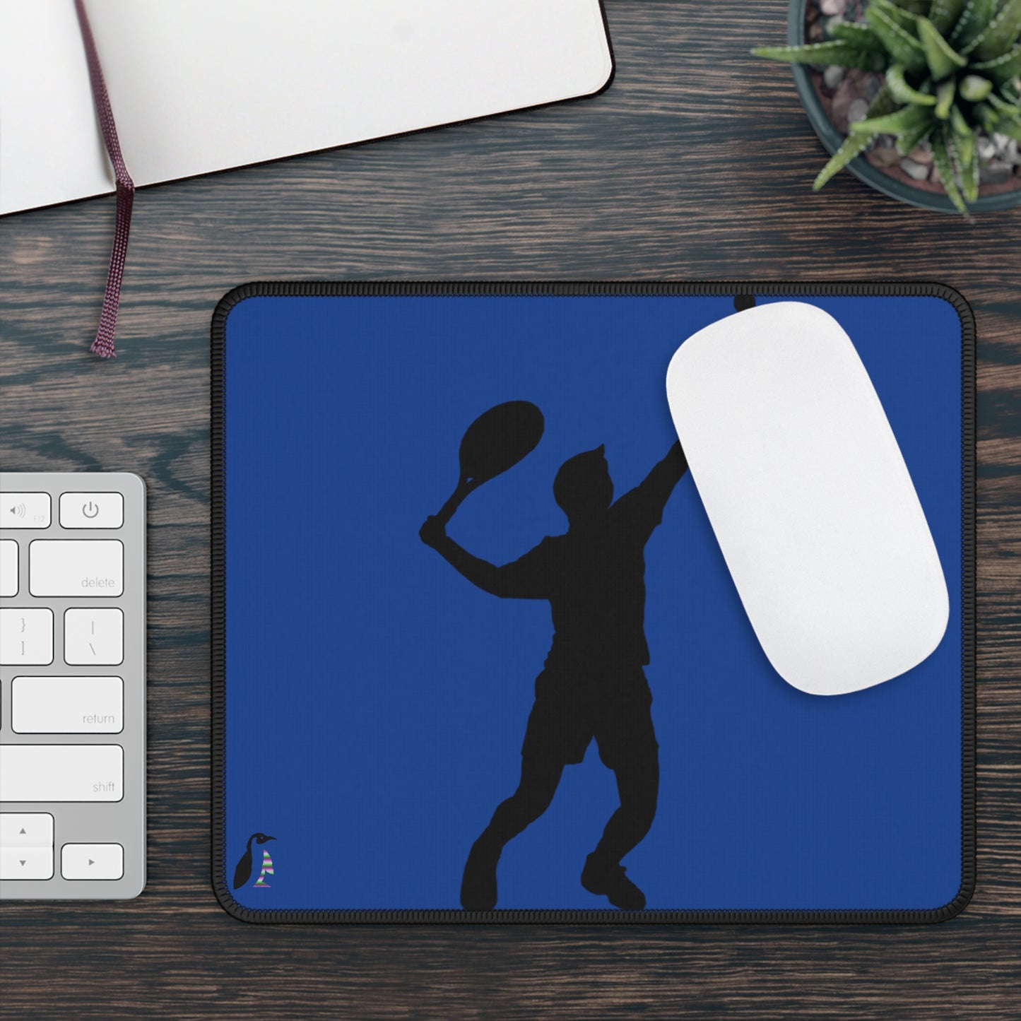 Gaming Mouse Pad: Tennis Dark Blue