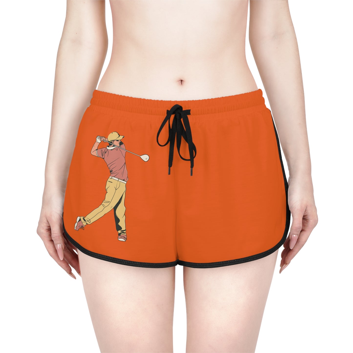 Women's Relaxed Shorts: Golf Orange