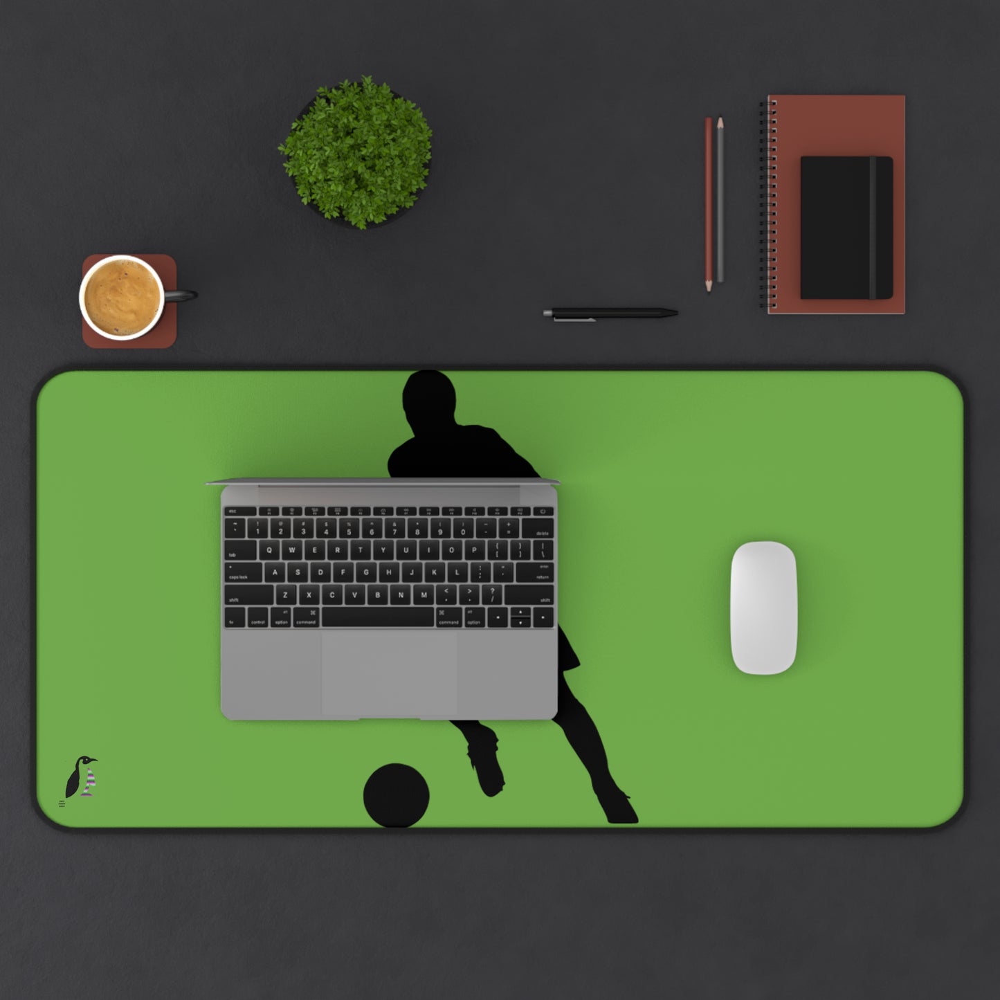 Desk Mat: Soccer Green