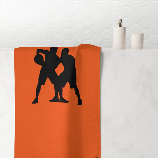 Mink-Cotton Towel: Basketball Orange