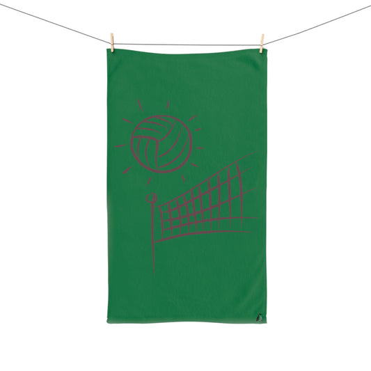 Hand Towel: Volleyball Dark Green