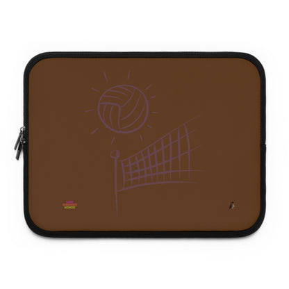 Laptop Sleeve: Volleyball Brown