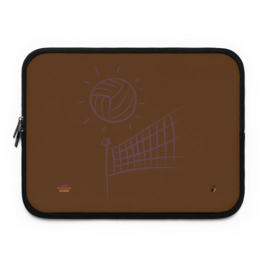 Laptop Sleeve: Volleyball Brown