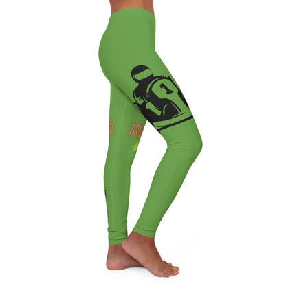 Women's Spandex Leggings: Racing Green