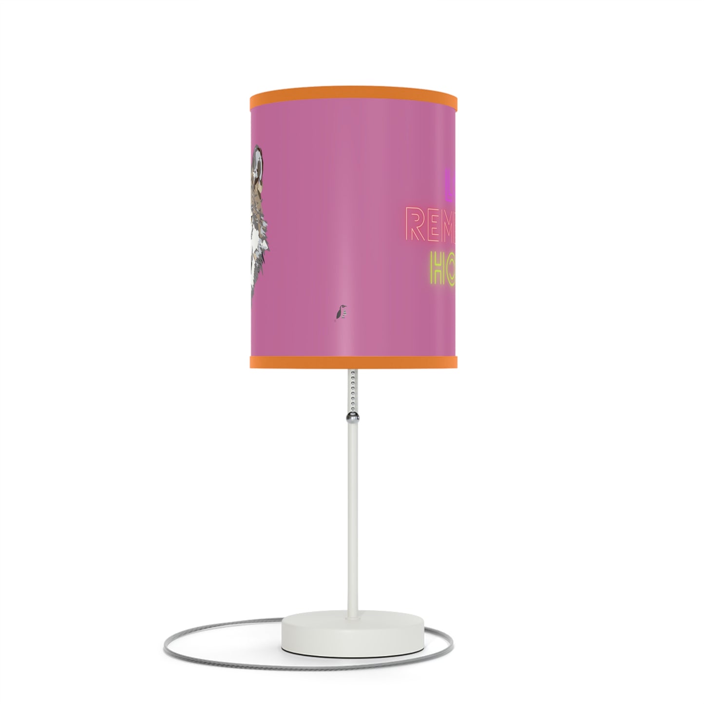 Lamp on a Stand, US|CA plug: Wolves Lite Pink