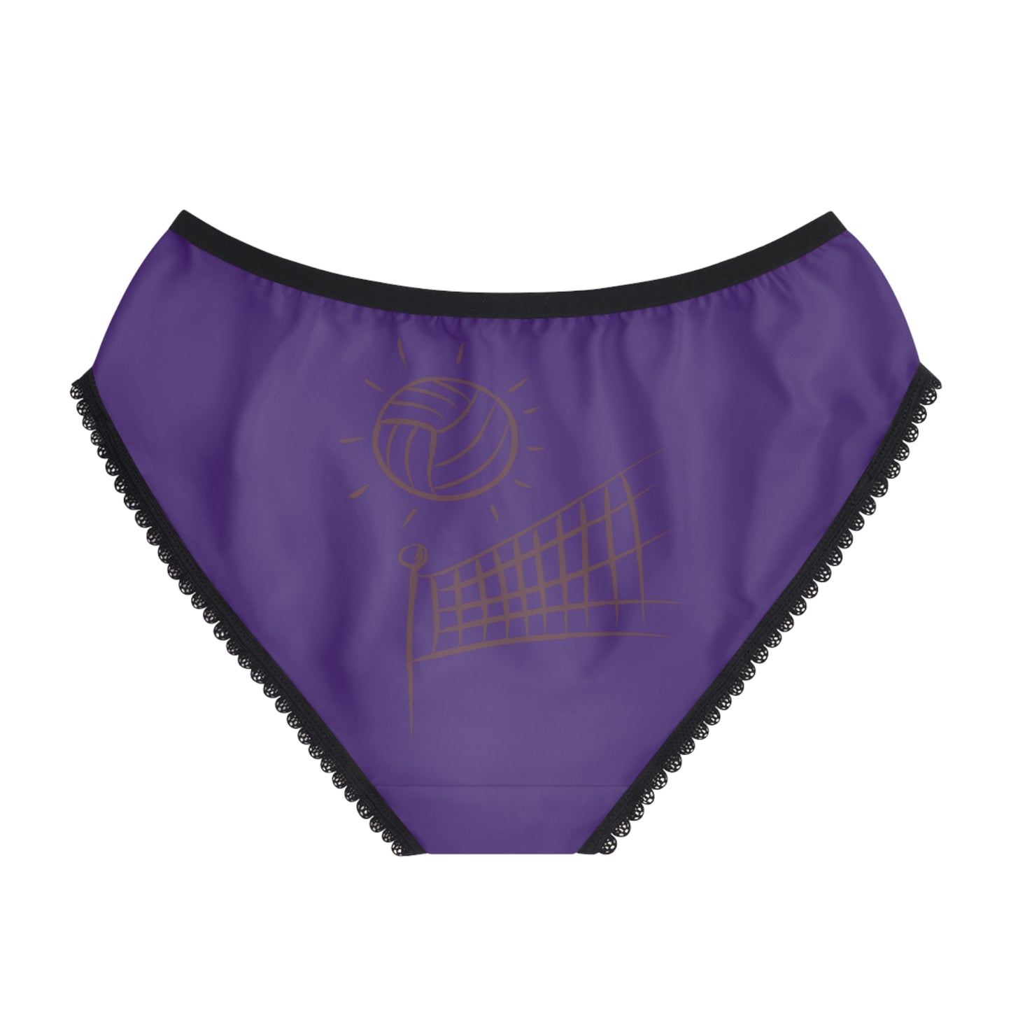 Women's Briefs: Volleyball Purple