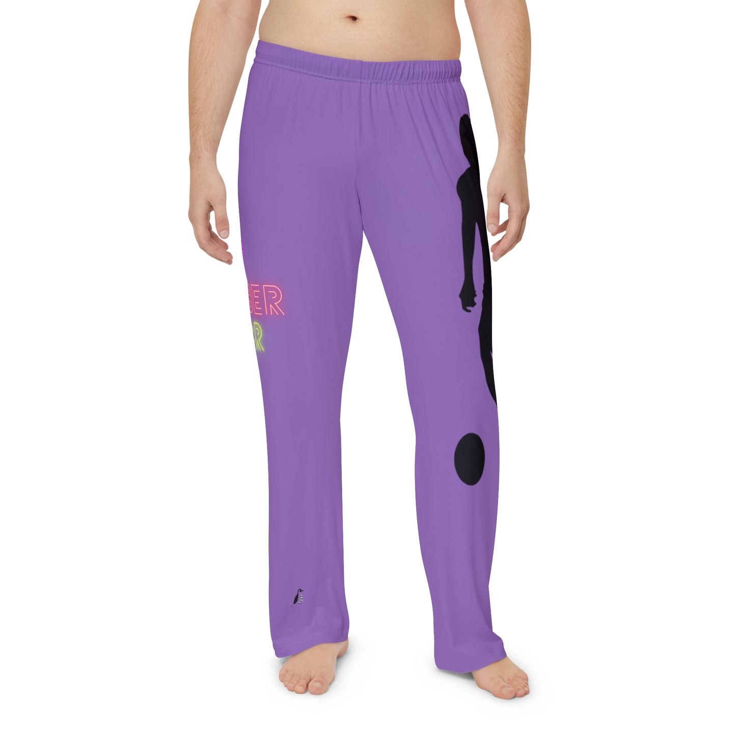 Men's Pajama Pants: Soccer Lite Purple