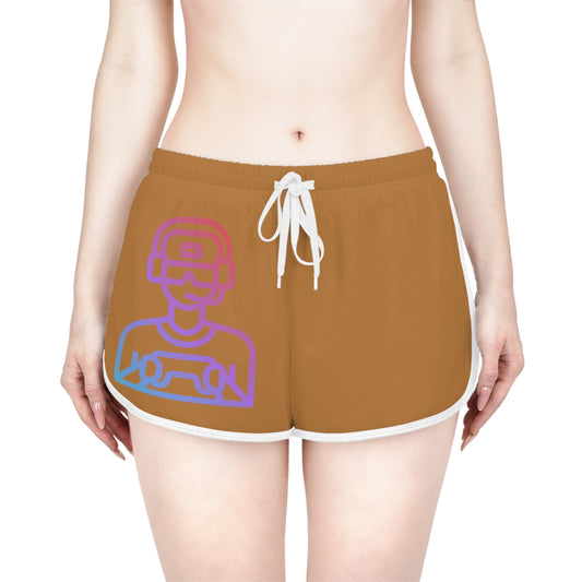 Women's Relaxed Shorts: Gaming Lite Brown