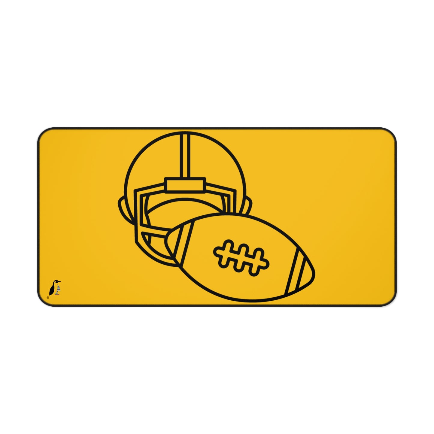 Desk Mat: Football Yellow