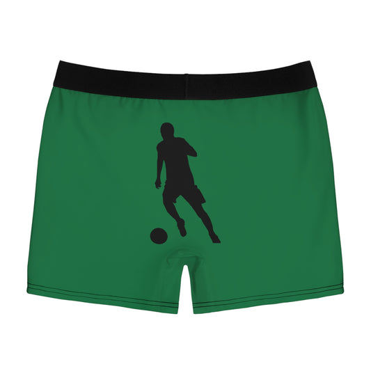 Men's Boxer Briefs: Soccer Dark Green