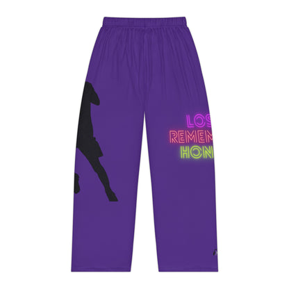 Pambabaeng Pajama Pantalon: Soccer Purple 