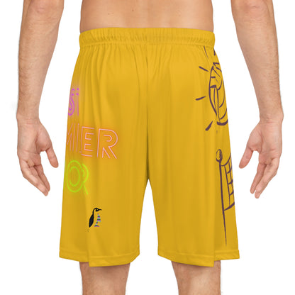 Basketball Shorts: Volleyball Yellow