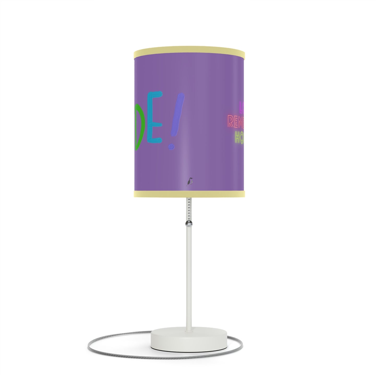 Lamp on a Stand, US|CA plug: LGBTQ Pride Lite Purple 