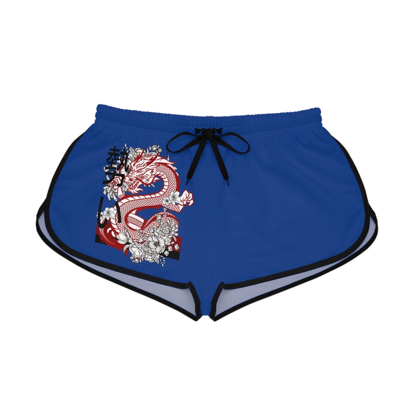 Women's Relaxed Shorts: Dragons Dark Blue