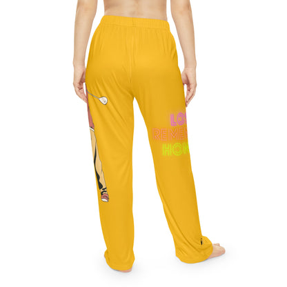 Pambabaeng Pajama Pants: Golf Yellow