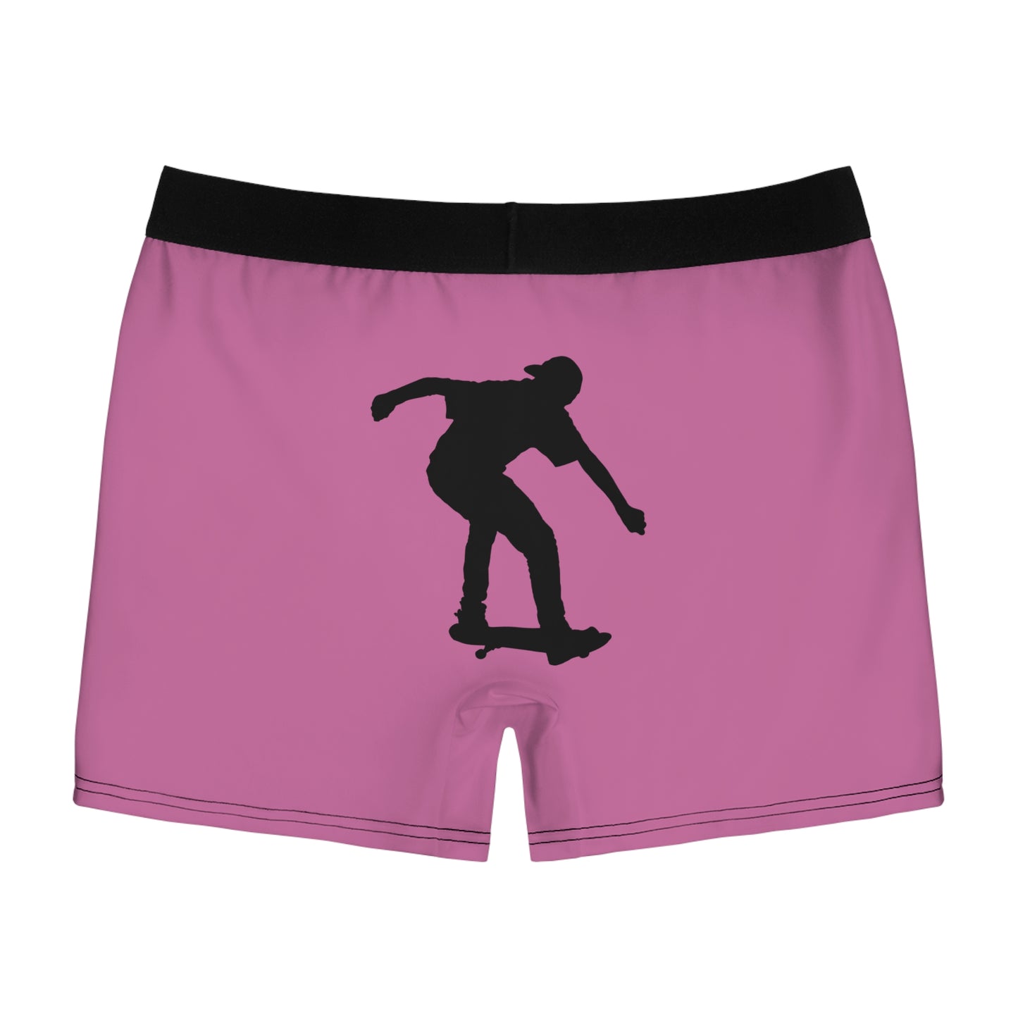 Men's Boxer Briefs: Skateboarding Lite Pink