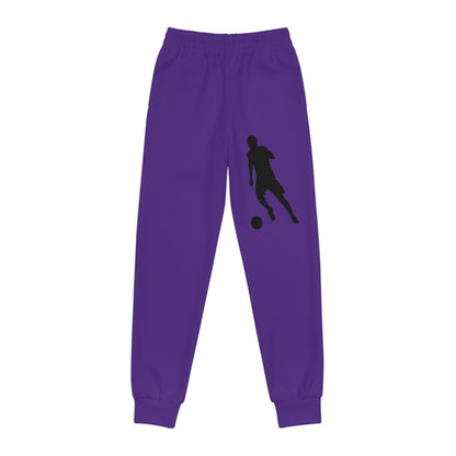 Youth Joggers: Soccer Purple