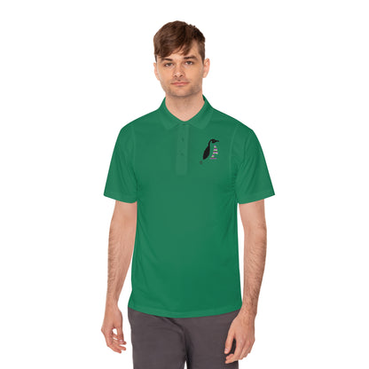 Men's Sport Polo Shirt: Crazy Penguin World Logo #2