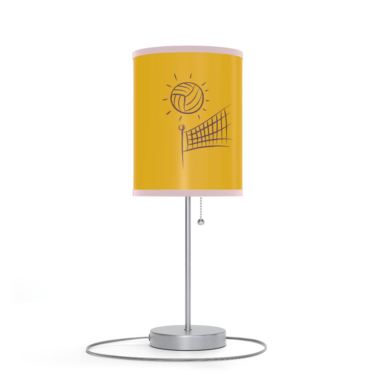 Lamp on a Stand, US|CA plug: Volleyball Yellow