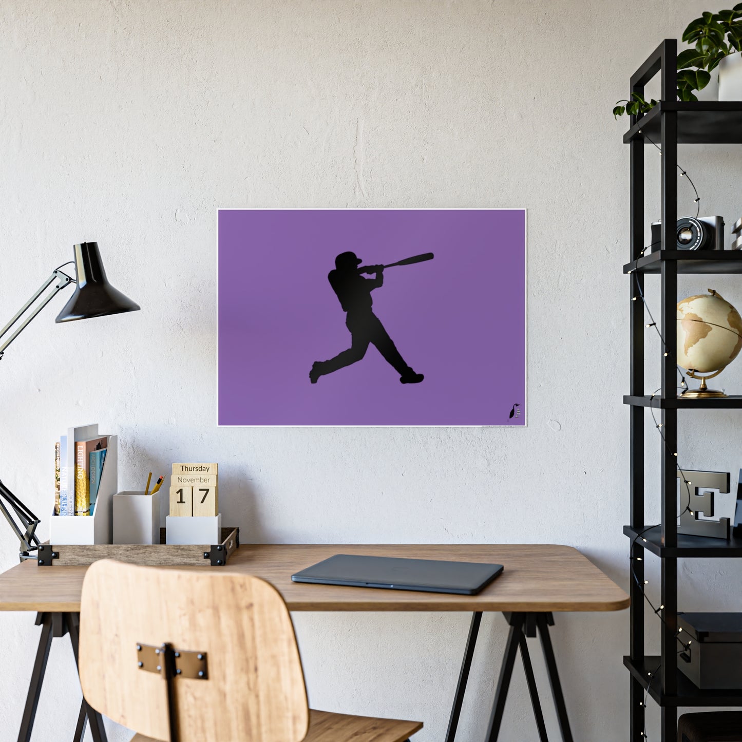 Gloss Posters: Baseball Lite Purple
