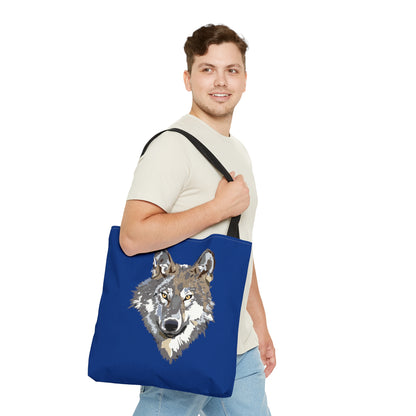 Tote Bag: Wolves Dark Blue