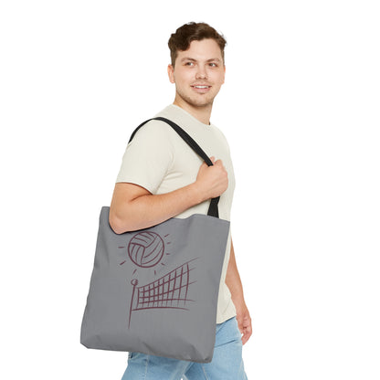 Tote Bag: Volleyball Grey